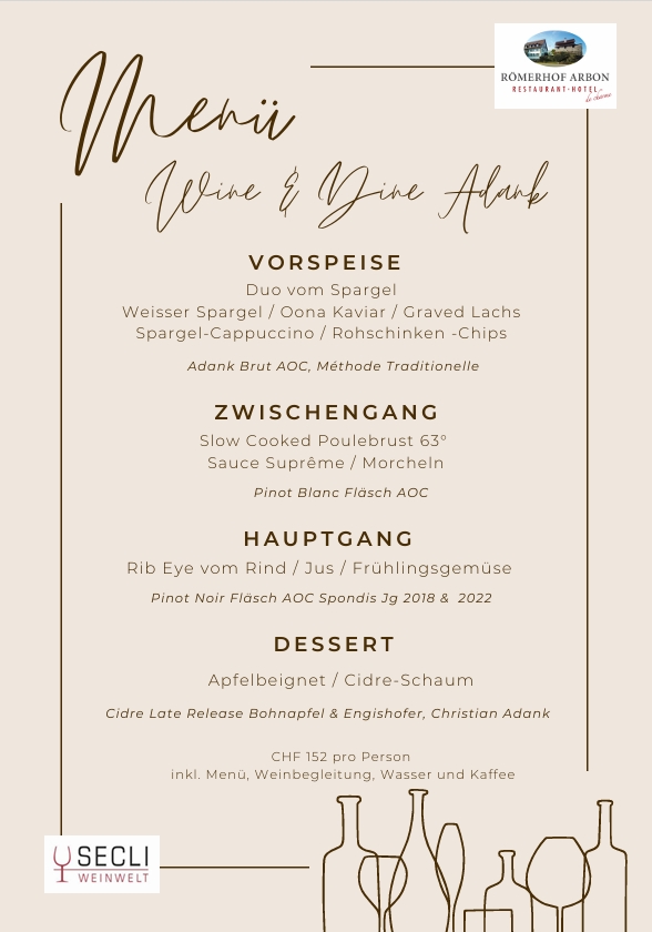 Secli Weinwelt - Wine & Dine im Römerhof Arbon