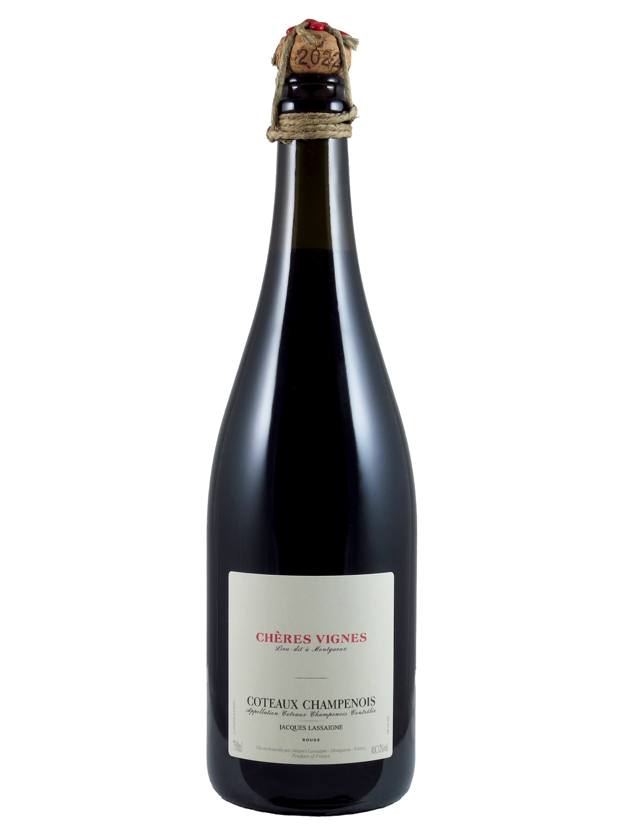 Coteaux Champenois Rouge Chères Vignes 2022 Jacques Lassaigne