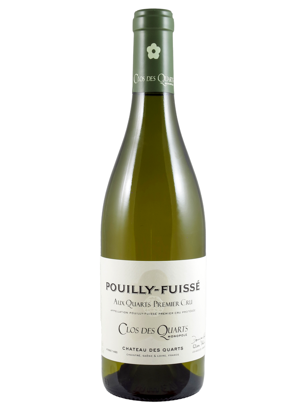 Pouilly-Fuissé AC 1er Cru Aux Quarts Clos des Quarts Monopole Château des Quarts (Art-Nr.: 10810.22) Pouilly-Fuissé AC 1er Cru Aux Quarts Clos des Quarts Monopole 2022 Château des Quarts