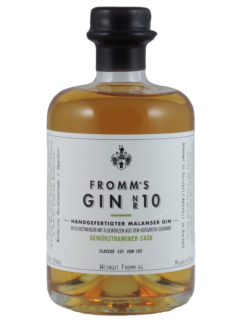 Fromm's Gin No. 10 Gewürztraminer Cask Single Cask Serie Weingut Fromm (Art-Nr.: 11715.19) Fromm's Gin No. 10 Gewürztraminer Cask Single Cask Serie 2019 Weingut Fromm