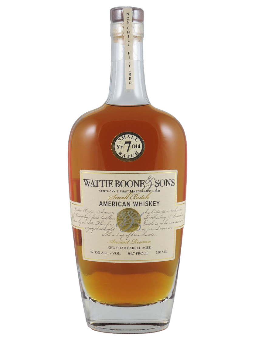 Wattie Boone Small Batch 7 YO Ancient Reserve American Whiskey Wattie Boone & Sons (Art-Nr.: 11915) Wattie Boone Small Batch 7 YO Ancient Reserve American Whiskey Wattie Boone & Sons