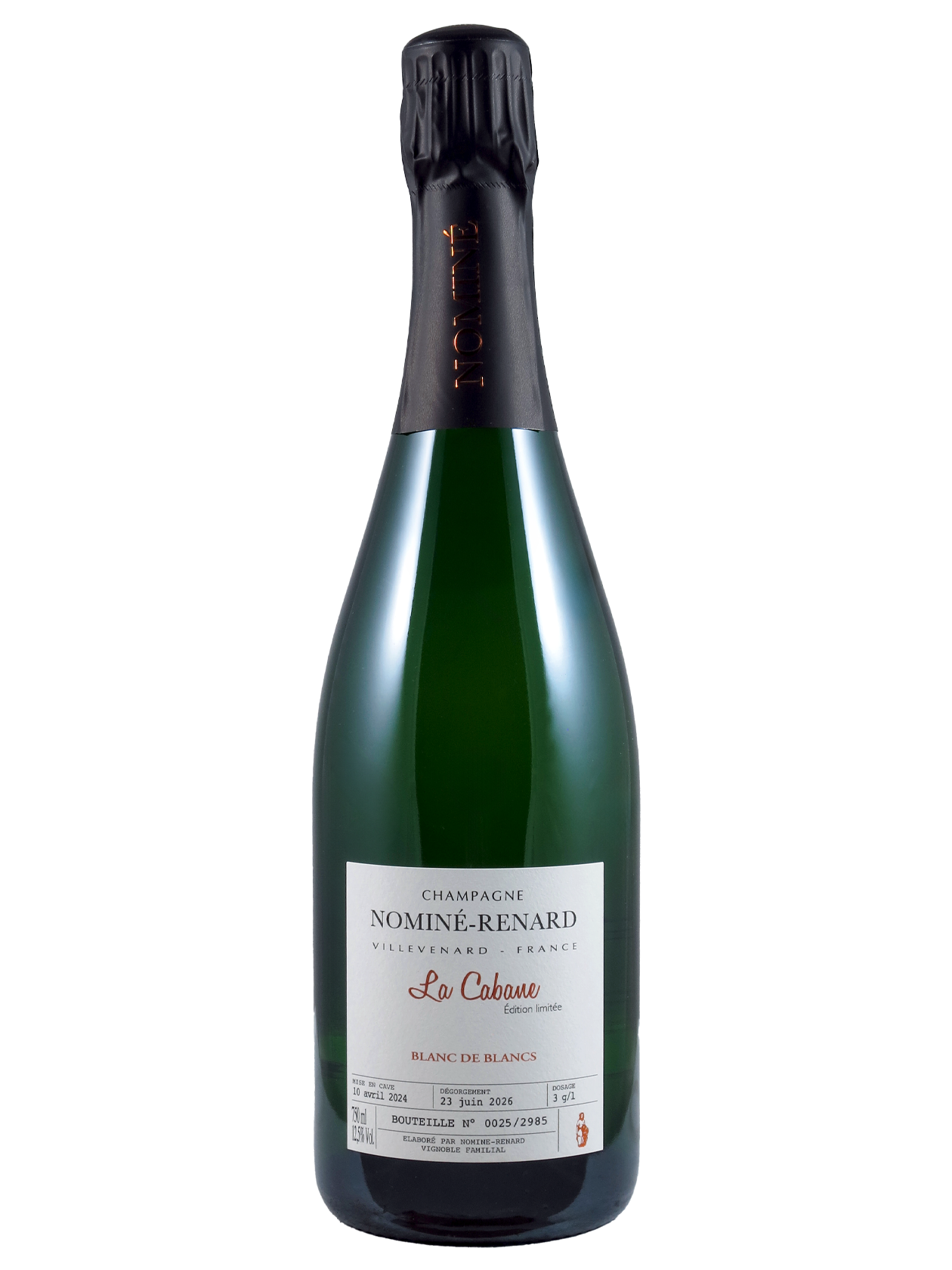 La Cabane - Edition Limitée (B.2023) Brut Blanc de Blancs AC Nominé-Renard