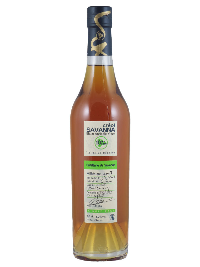 Savanna Vieux Agricole Single Cask Creol Rum 10 YO 2007/2017 (Art-Nr.: 11564) Savanna Vieux Agricole Single Cask Creol Rum 10 YO 2007/2017