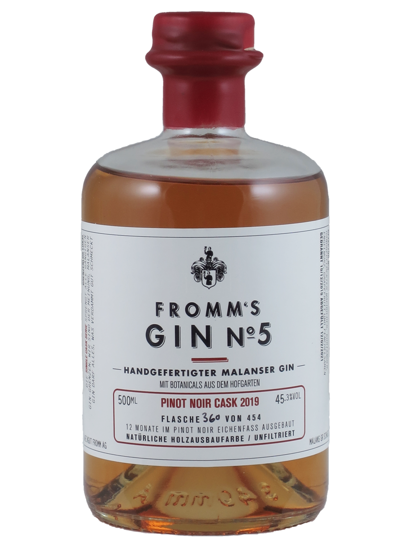 Fromm's Gin No. 5 Pinot Noir Cask Single Cask Serie Weingut Fromm (Art-Nr.: 11713.19) Fromm's Gin No. 5 Pinot Noir Cask Single Cask Serie 2019 Weingut Fromm