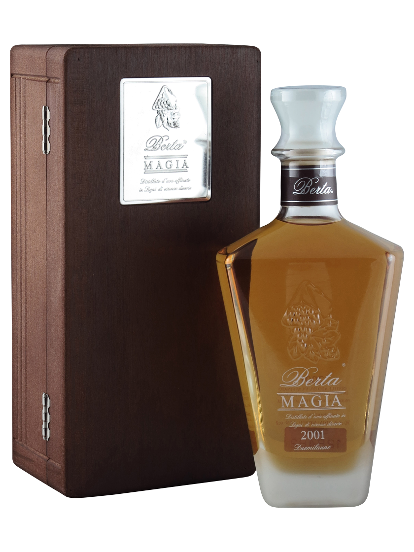 *Grappa Magia Holzkiste Distillerie Berta (Art-Nr.: 1315) *Grappa Magia Holzkiste Distillerie Berta