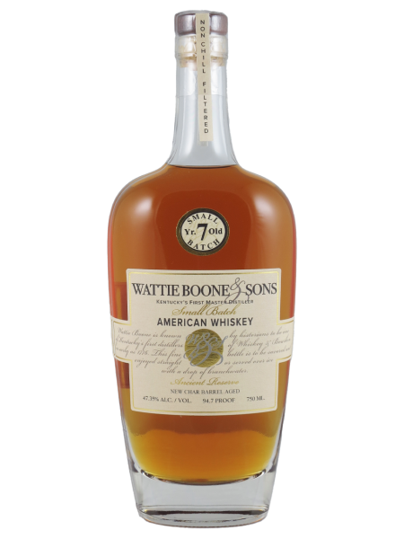 Wattie Boone Small Batch 7 YO Ancient Reserve American Whiskey